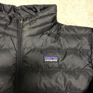 Boys Black Patagonia Jacket Size Large